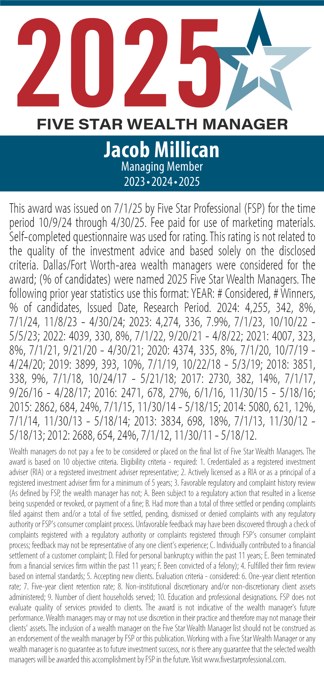 FIVE STAR WEALTH MANAGER<br />
